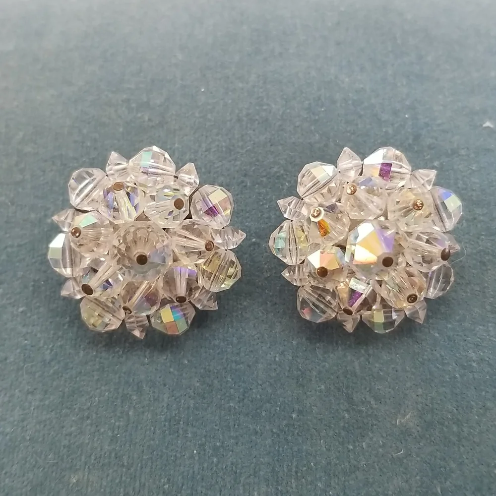 Vtg Laguna Aurora Borealis Earrings